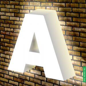 Белые световые буквы на заказ