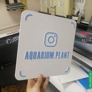 Визитка instagram из ПВХ