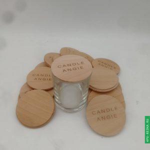 Деревянные крышки для свечей