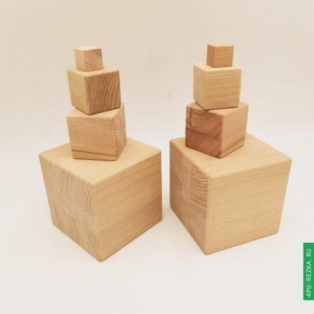 Кубики деревянные без логотипа для игры и сувениров